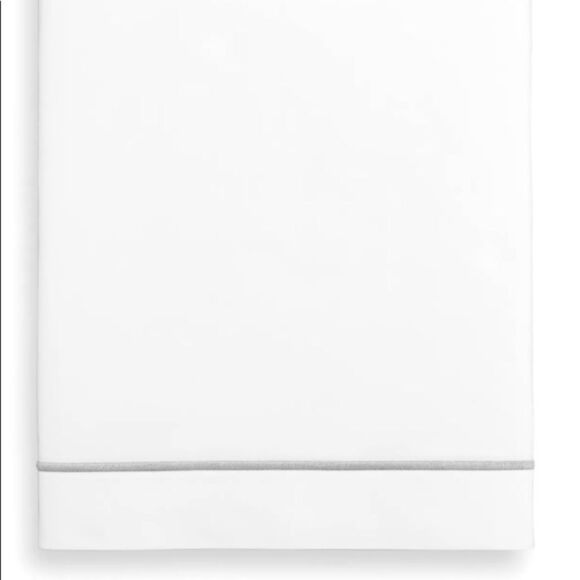 Hotel Collection Italian Percale 100% Cotton Flat Sheet, Twin - Picture 1 of 2